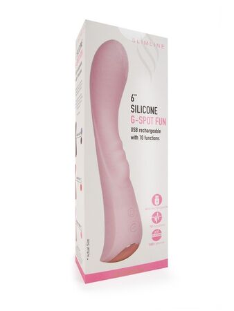 Фиолетовый вибратор для G-стимуляции - 19,1 см.